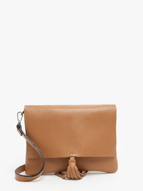 Sac BandouliÃ¨re Caviar Cuir Milano Marron caviar CA22112