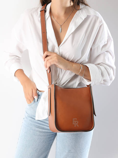 Sac Bandoulière S Foudre Cuir Etrier Marron foudre EFOD087S vue secondaire 1