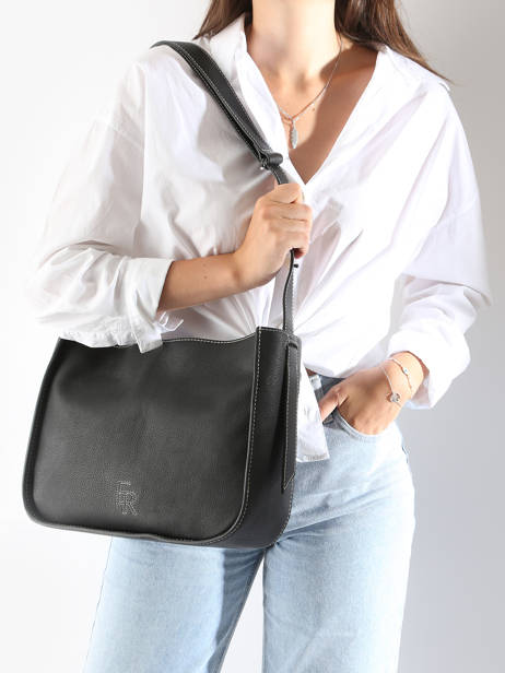Sac Porté épaule M Foudre Cuir Etrier Noir foudre EFOD087M vue secondaire 1
