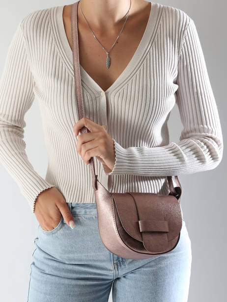 Sac Bandoulière Nine Cuir Milano Marron nine NI24064 vue secondaire 1