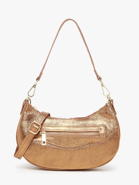Sac PortÃ© Ã©paule Nine Cuir Milano Or nine NI24061