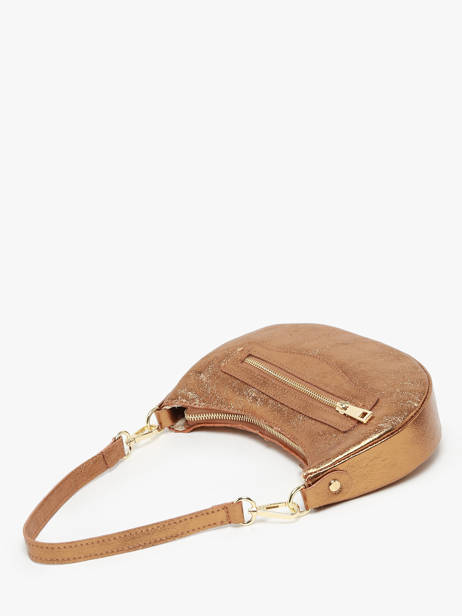 Sac PortÃ© Ã©paule Nine Cuir Milano Or nine NI24061 vue secondaire 2