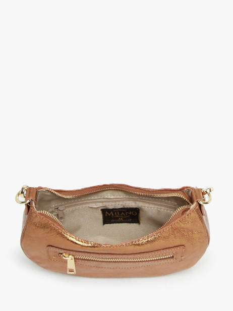 Sac PortÃ© Ã©paule Nine Cuir Milano Or nine NI24061 vue secondaire 3