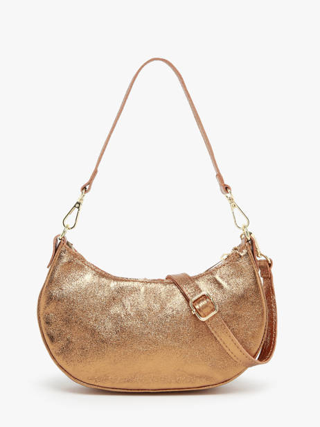 Sac PortÃ© Ã©paule Nine Cuir Milano Or nine NI24061 vue secondaire 4
