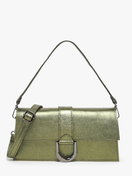 Sac PortÃ© Ã©paule Nine Cuir Milano Vert nine NI24066