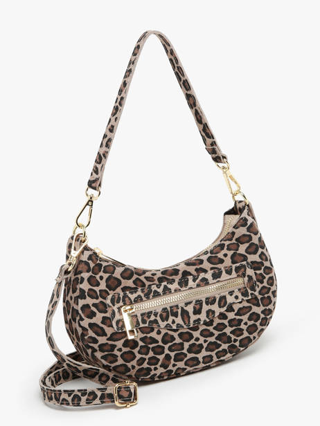 Sac Porté épaule Velvet Leopardo Cuir Milano Multicolore velvet leopardo VL24061 vue secondaire 2