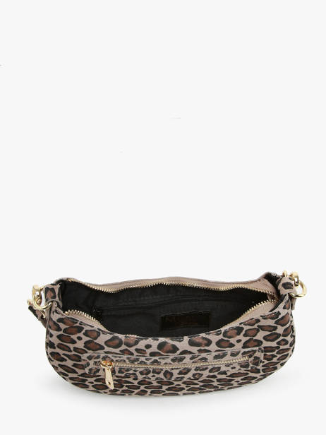 Sac Porté épaule Velvet Leopardo Cuir Milano Multicolore velvet leopardo VL24061 vue secondaire 3