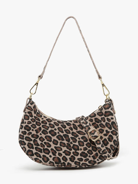 Sac Porté épaule Velvet Leopardo Cuir Milano Multicolore velvet leopardo VL24061 vue secondaire 4