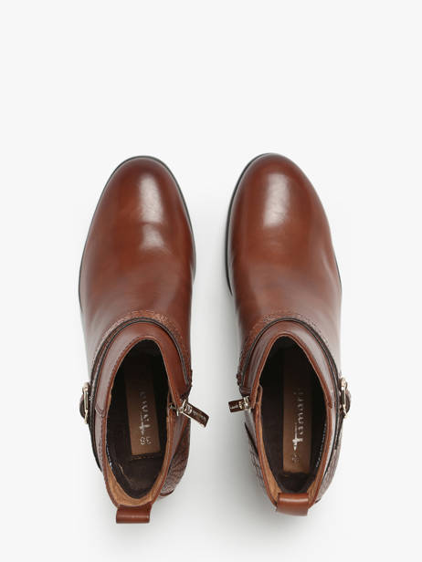 Bottines En Cuir Tamaris Marron accessoires 43 vue secondaire 4