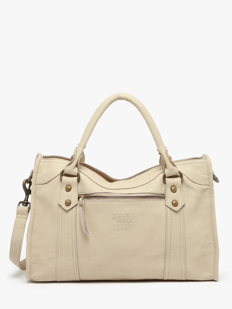 Sac Porté Main Cow Cuir Basilic pepper Beige cow BCOW22
