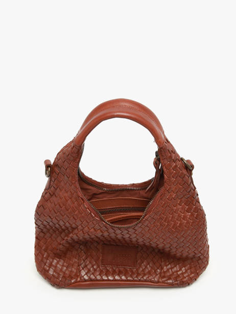 Sac Bandoulière Parma Cuir Basilic pepper Marron parma BPAR03 vue secondaire 3