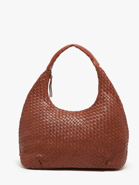Sac Porté épaule Parma Cuir Basilic pepper Marron parma BPAR02 vue secondaire 4