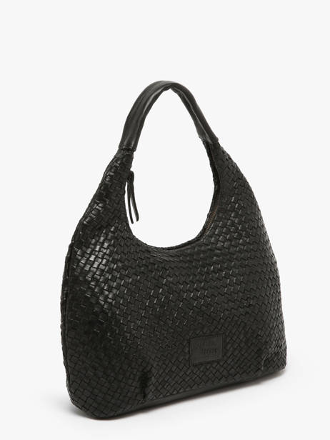 Sac Porté épaule Parma Cuir Basilic pepper Noir parma BPAR02 vue secondaire 2