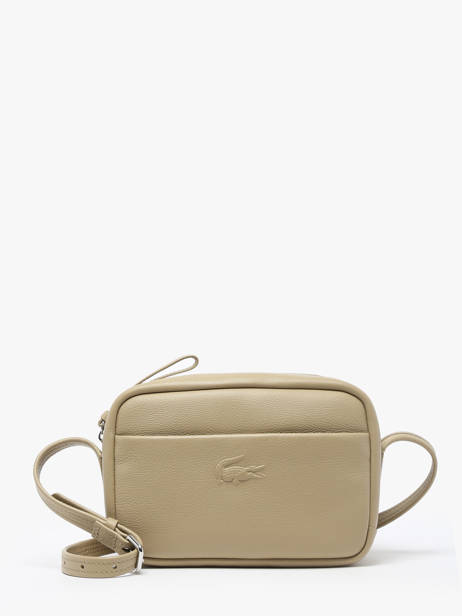 Sac Bandoulière City Court Cuir Lacoste Beige city court NF4506IE