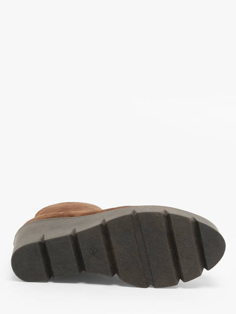 Bottines à Talon Sasha En Cuir Alpe Marron accessoires 45531146 vue secondaire 5