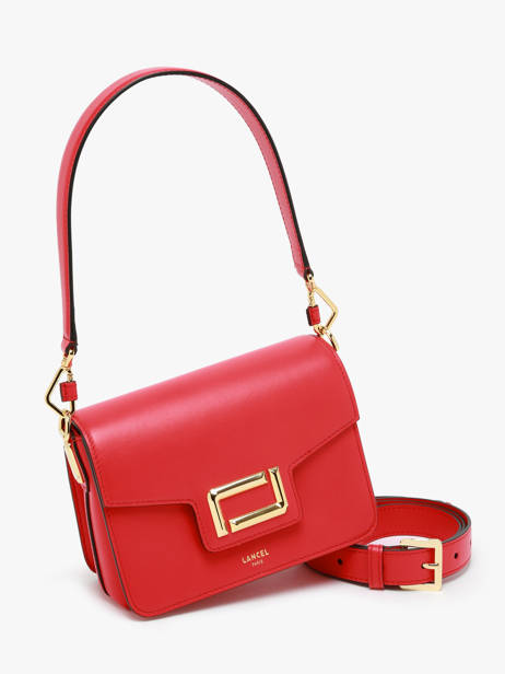 Sac BandouliÃ¨re Angele Cuir Lancel Rouge angele A13147 vue secondaire 2