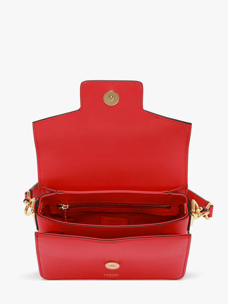 Sac BandouliÃ¨re Angele Cuir Lancel Rouge angele A13147 vue secondaire 3