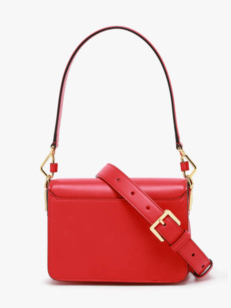 Sac BandouliÃ¨re Angele Cuir Lancel Rouge angele A13147 vue secondaire 4