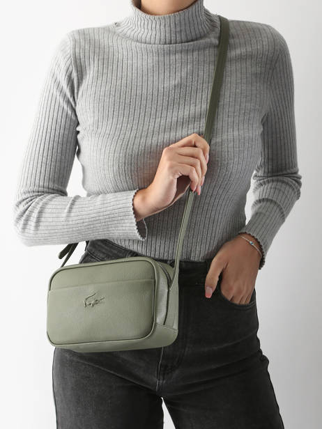 Sac Bandoulière City Court Cuir Lacoste Vert city court NF4506IE vue secondaire 1