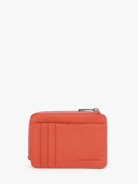 Porte-monnaie Avec Porte-cartes Cuir Nathan baume Orange original n 217N vue secondaire 2