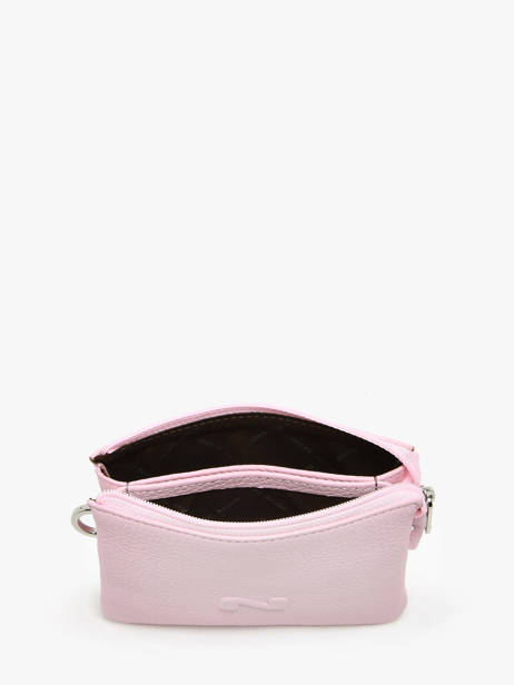 Porte-monnaie 2 Compartiments Cuir Nathan baume Rose original n 302N vue secondaire 1
