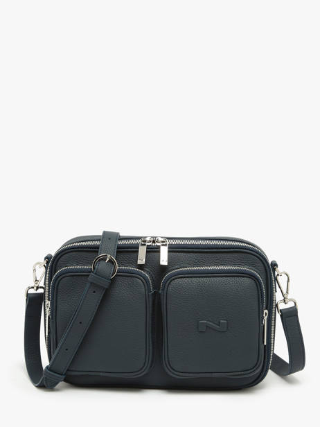 Sac Bandoulière Racing Cuir Nathan baume Bleu n city 28