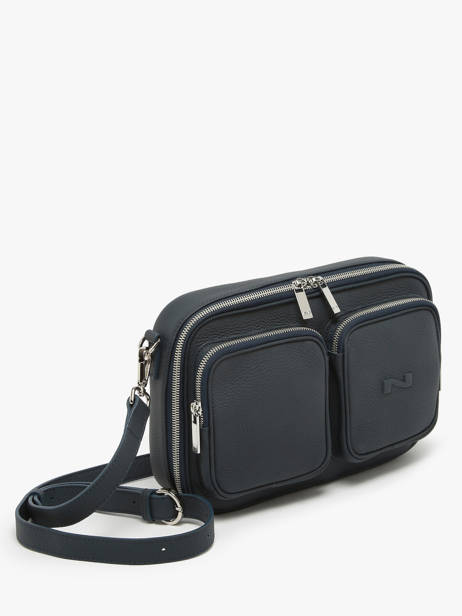 Sac Bandoulière Racing Cuir Nathan baume Bleu n city 28 vue secondaire 2