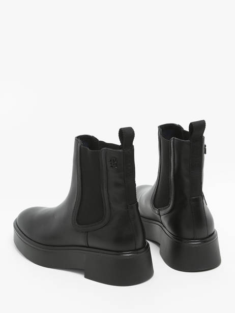 Chelsea Boots En Cuir Tommy hilfiger Beige accessoires 8095BDS vue secondaire 3