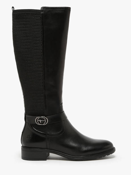 Bottes En Cuir Tamaris Noir accessoires 43