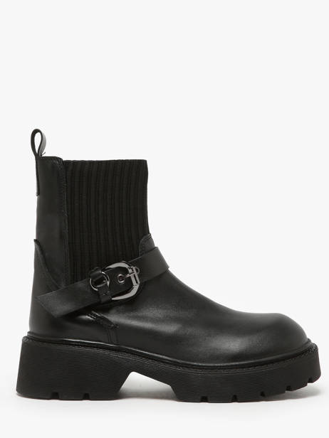 Bottines En Cuir Inuovo Noir accessoires 753428