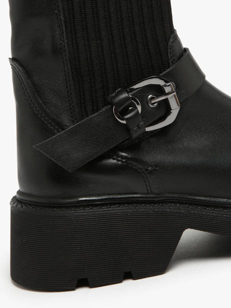 Bottines En Cuir Inuovo Noir accessoires 753428 vue secondaire 3