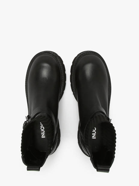 Bottines En Cuir Inuovo Noir accessoires 753428 vue secondaire 4