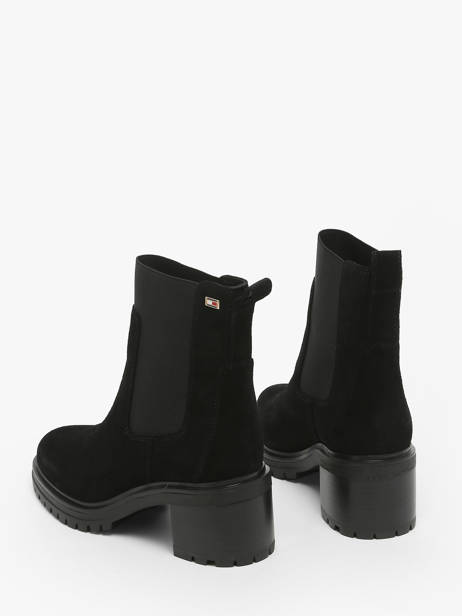 Bottines à Talon En Cuir Tommy hilfiger Beige accessoires 8429BDS vue secondaire 3