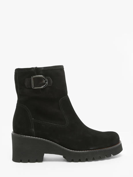 Boots En Cuir Gabor Noir accessoires 47