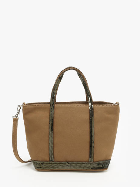 Sac Bandoulière Baby Cabas Paillettes Vanessa bruno Marron cabas 1V40410