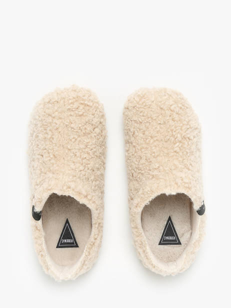 Chaussons Yoi Curly Verbenas Beige accessoires 86124660 vue secondaire 3