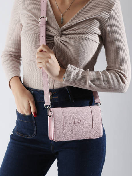 Sac Bandoulière Maastricht Cuir Nathan baume Rose mondrian 4 vue secondaire 1