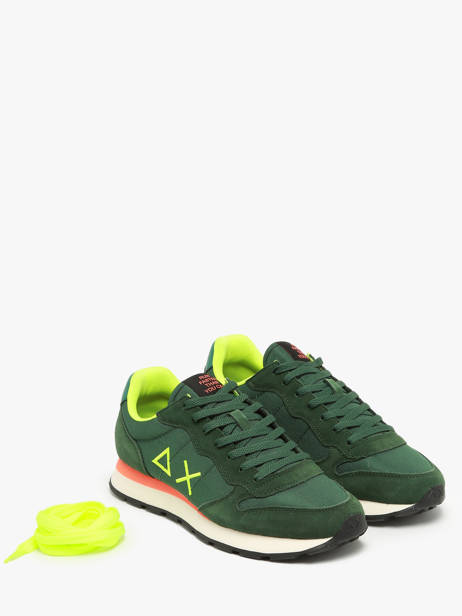 Sneakers Tom Fluo Sun68 Vert men Z44102 vue secondaire 1