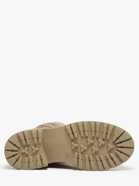 Bottines En Cuir Inuovo Beige accessoires 753434 vue secondaire 5