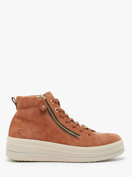Sneakers En Cuir Remonte Marron accessoires 22