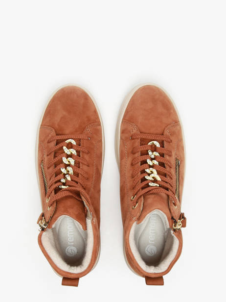 Sneakers En Cuir Remonte Marron accessoires 22 vue secondaire 4