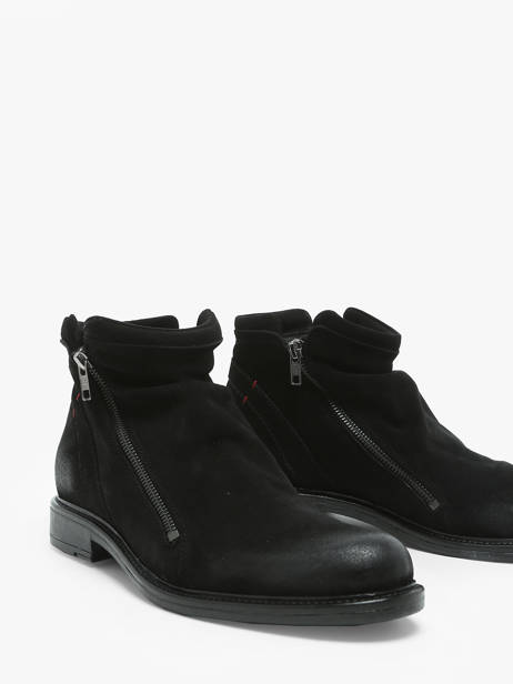 Boots Hacker 5 In Leather No brand Black men 12777 other view 1