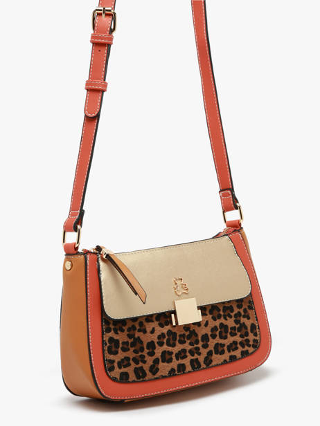 Sac Bandoulière Leopard Lulu castagnette Marron leopard TWIGGY vue secondaire 2