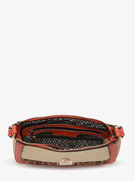 Sac Bandoulière Leopard Lulu castagnette Marron leopard TWIGGY vue secondaire 3