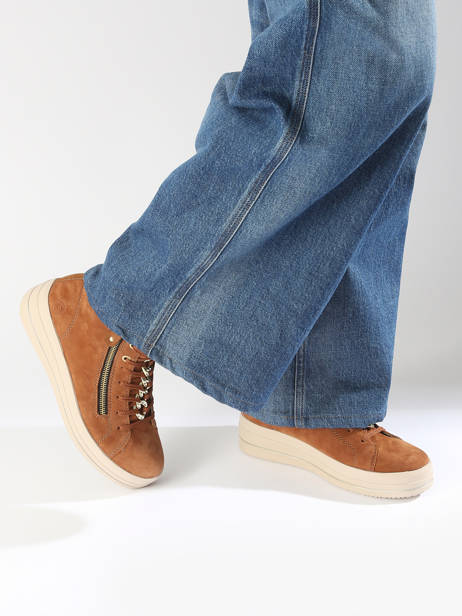 Sneakers En Cuir Remonte Marron accessoires 22 vue secondaire 1