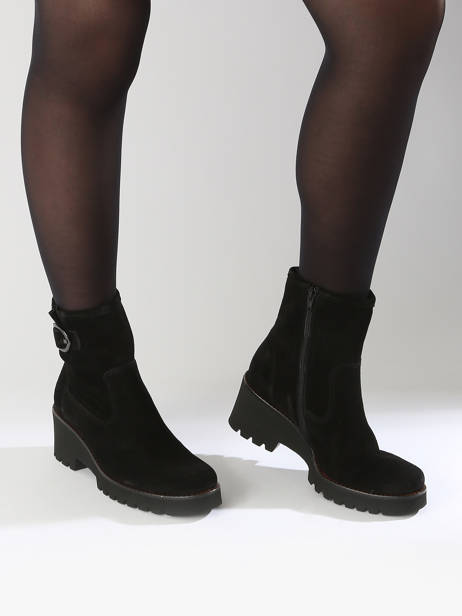 Boots En Cuir Gabor Noir accessoires 47 vue secondaire 1