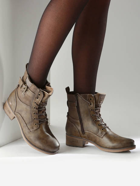 Bottines Mustang Marron accessoires 1229521 vue secondaire 1