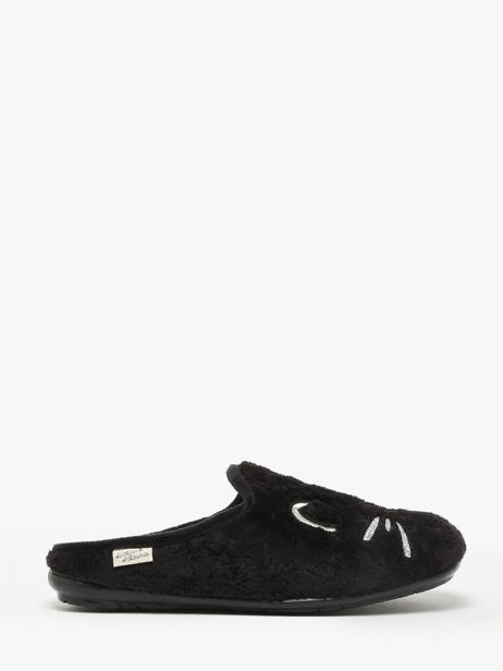Chaussons La maison de l'espadrille Noir accessoires 7 vue secondaire 3