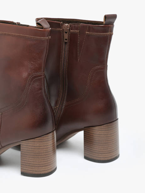 Bottines à Talon En Cuir Gabor Marron accessoires 55 vue secondaire 3