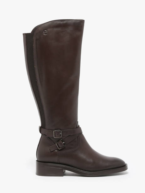 Bottes En Cuir Tamaris Marron accessoires 43